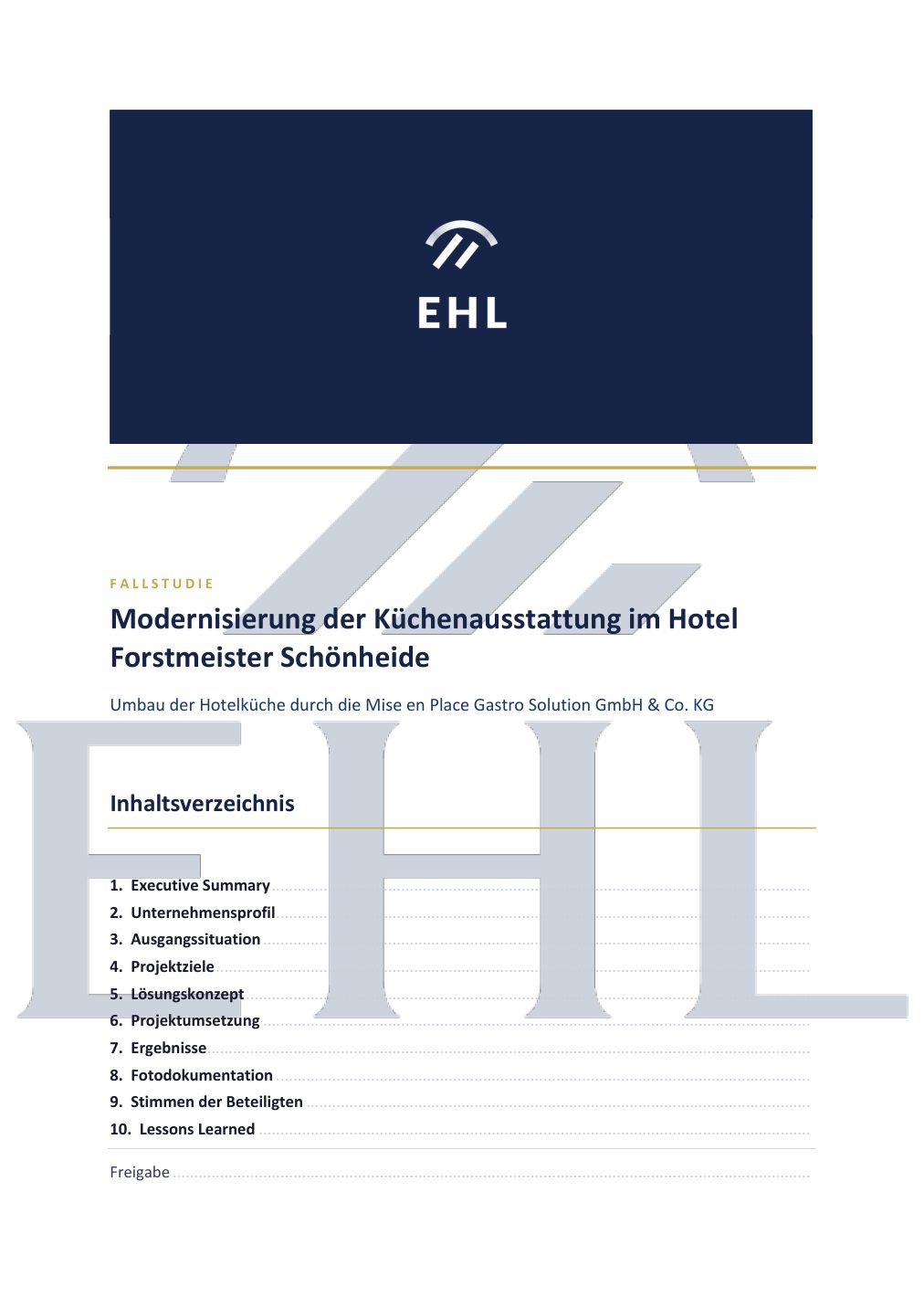 Hotel Forstmeister, Seite 1: Deckblatt